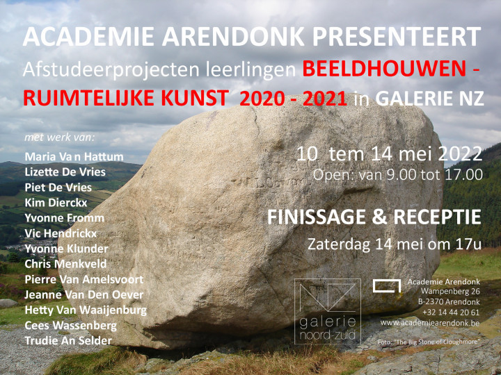 Academie Arendonk Beeldhouwen en Ruimtelijke kunst expo afstudeerprojecten 2020 2021 galerie NZ