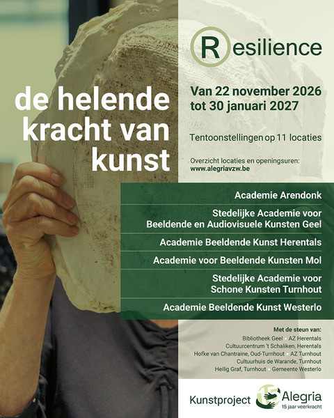 Academie Arendonk Deeltijds Kunstonderwijs DKO Beeldende en Audiovisuele Kunsten BAK Resilience Alegria 15 jaar Veerkracht
