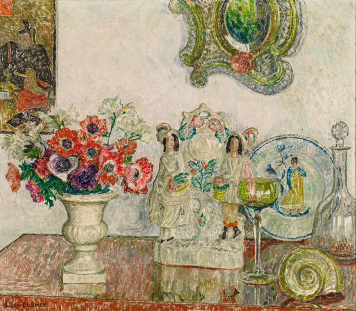 Léon De Smet Pivoines et pavots, ca. 1922, olieverf op doek, 65,5 x 75 cm, mudel Deinze
