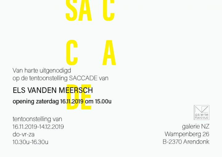 Uitnodiging Els Vanden Meersch Saccade (2)